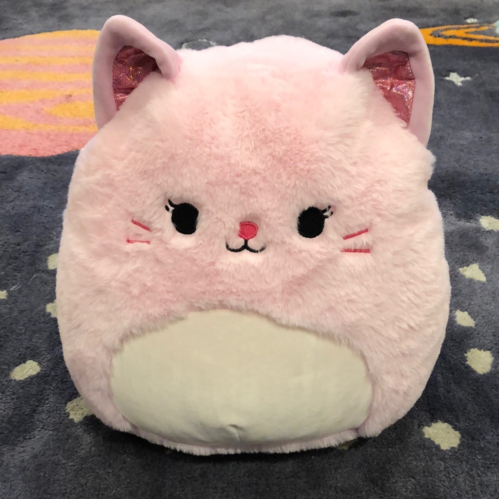 CELENIA FUZZAMALLOW 12” SQUISHMALLOW - Pink Cat Plush Toy